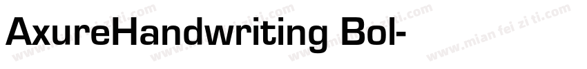 AxureHandwriting Bol字体转换